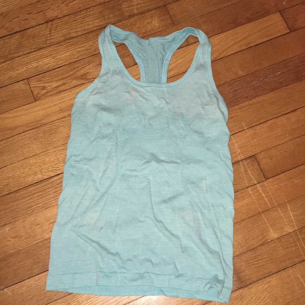 Light Blue Lulu Lemon Workout Tank Size 6